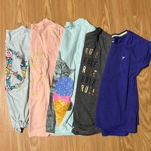 Lot of 5 Old Navy/Cat & Jack T-Shirts, Size L 10-12